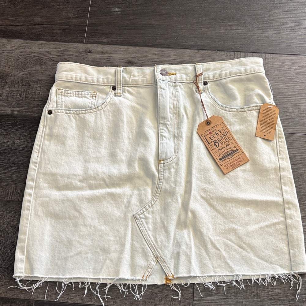 Lucky Brand Women's Light Wash Denim Skirt